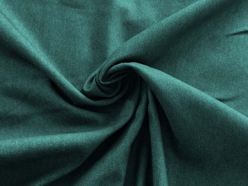 #A51 Tmavě zelená džínovina  /65% bavlna, 33% polyester, 2% elastan/